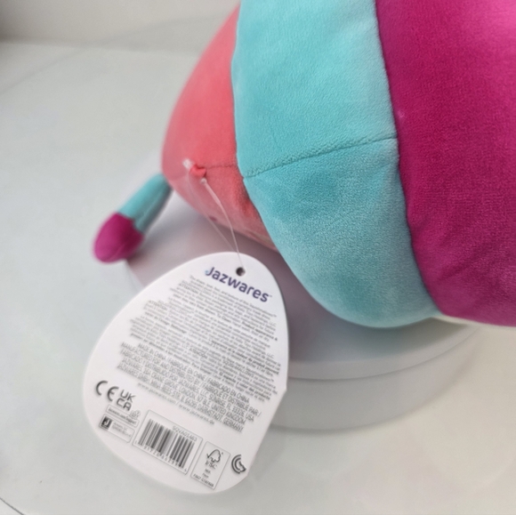 Squishmallows Griffith The Peach Bookworm Plush 8in - Picture 7 of 8